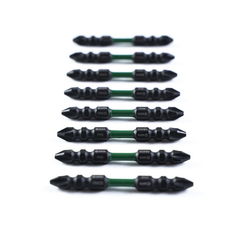 Mata Obeng Dual Kepala 10 PC Bit Dampak 05470 10 Pcs 6.3mm*65mm bi-head Impact Bits#2 Sata Tools