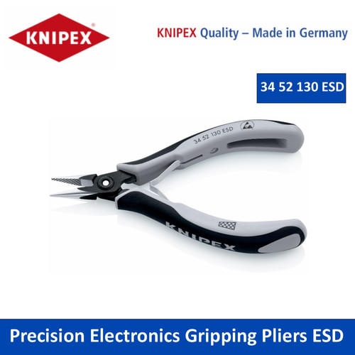 Tang 34 52 130 ESD Precision Electronics Gripping Pliers ESD Knipex