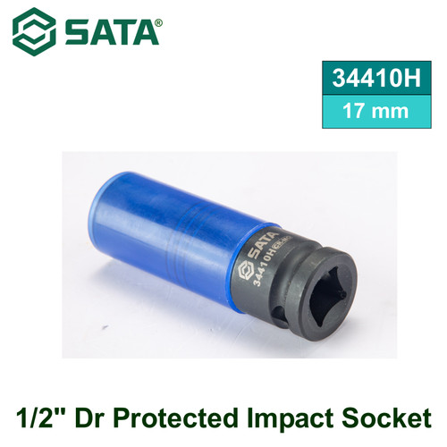 Kunci Mata Sok 34410H 1/2'' Dr Protected Impact Socket 17 mm Sata Tool