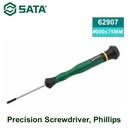 Obeng Mikro Plus #000x75 mm 62907 Precision Screwdriver Phillips Sata