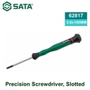 Obeng Mikro Minus 3.0x100 mm 62817 Precision Screwdriver Slotted Sata