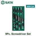 Obeng Plus Minus Set 9 Pcs 09913A - 9Pc. Screwdriver Set Sata Tools