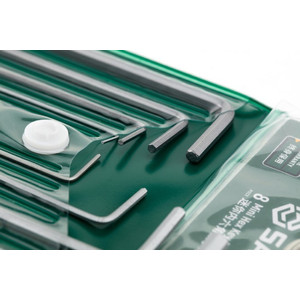 Kunci L Mini 0.7 - 4.0 Mm 09119 8Pc Mini Hex Key Set Sata Tools
