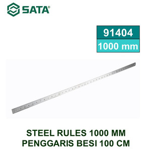 Penggaris Besi 1000 mm Steel Rules 100 cm Sata Tools