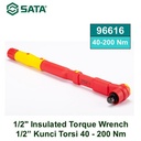 Kunci Torsi Listrik 1/2" 40-200Nm 96616 Insulated Torque Wrench Sata