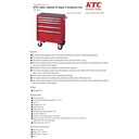 Trolly Toolbox 5 Laci KTC EKW-1005R Roller Cabinet 5 Drawers Japan