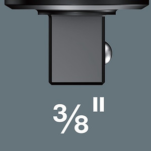Ratchet Insert 3/8" x 52 mm Wera 05078636001 Reversible 9 x 12 mm