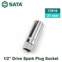 Kunci Sok Busi 13916 21 mm 1/2" Dr. Spark Plug Socket Sata Tools