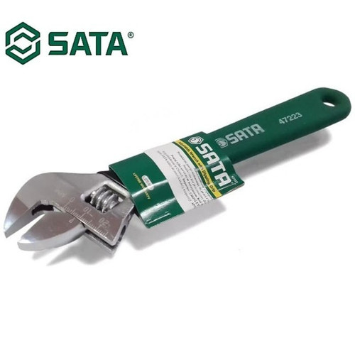 KUNCI INGGRIS 47225 DIPPING HANDLE ADJUSTABLE WRENCH 12" SATA TOOLS