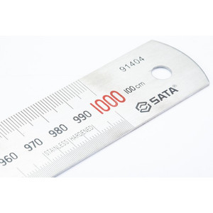Penggaris Besi 1000 mm Steel Rules 100 cm Sata Tools