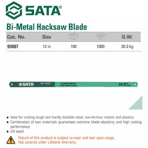 Mata Gergaji 93407 Bi-Metal Saw Blades 12" Sata Tools