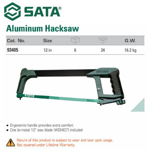 Gergaji 93405 300 mm Aluminum Hacksaw 12" Sata Tools