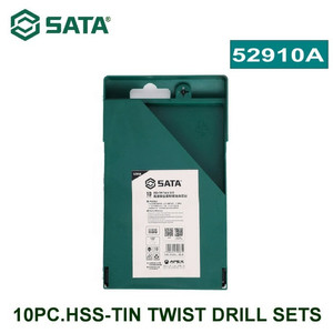 Mata Bor Set 10Pc.Hss-Tin Twist Drill Sets Sata Tools 52910A