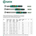Torsi 96527 - 1/2” Dr. Electronics Torque Wrench 68-340 Nm Sata Tools