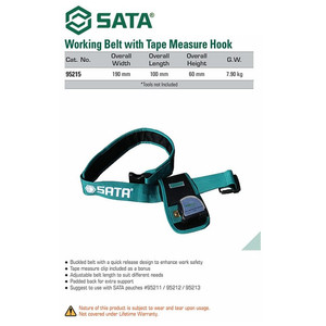 Tas Perkakas 95215 Working Belt W/Tape Measure Hook (Excld Tools) Sata