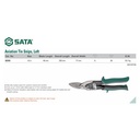Tang Potong 93101 Aviation Tin Snips - Left 10" Sata Tools