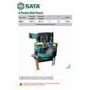 Tas Perkakas 95212 6-Pouch Belt Set (Tools Not Included) Sata Tools