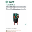Tas Perkakas 95211 4-Pouch Belt Set (Tools Not Included) Sata Tools