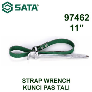 Kunci Oli Filter Kulit Sabuk 97462 - Strap Wrench 11" Sata Tools