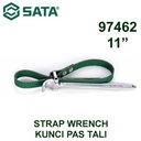 Kunci Oli Filter Kulit Sabuk 97462 - Strap Wrench 11" Sata Tools