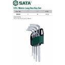 Kunci L 9 Pcs Long Arm Hex Key Set (Metric) 09107A Sata Tools