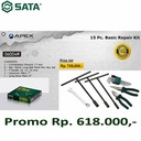 Tool Kit Set 15 Pcs Basic Repair Kit 06004M Paket Ekonomis Sata Tools