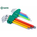 Kunci L 9 Pcs mm 09101CH Extra Long Arm Ball Point Hex Key Sata Tools