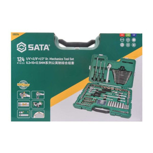 Tool Kit Set 09014 124 Pcs 1/4" & 3/8" & 1/2" Socket Wrench Sata Tools