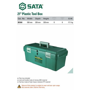 Tool Box 95164 21" Plastic Tool Box Sata Tools