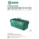 Tool Box 95164 21" Plastic Tool Box Sata Tools