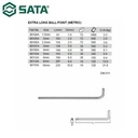 Kunci L 8 mm 80114A Metrik Extra Long Ball Point Hex Key Sata Tools