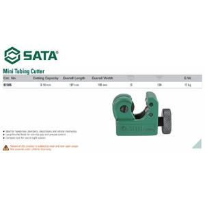 Tang Potong 97305 Mini Tubing Cutter 3 - 16mm Sata Tools