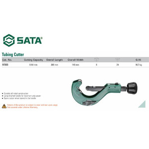 Tang Potong 97303 Tubing Cutter 6 mm - 64 mm Sata Tools