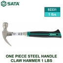 Palu Tanpa Sambung 92331 1 Pc Steel Handle Claw Hammer 1 Lb Sata Tools
