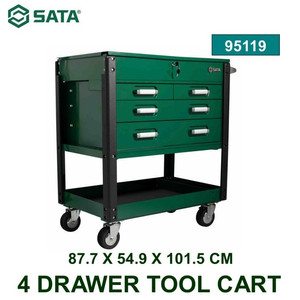 Trolley 4 Laci 4 Drawer Tool Cart Sata Tools - 95119