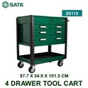 Trolley 4 Laci 4 Drawer Tool Cart Sata Tools - 95119