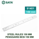 Penggaris Besi Stainless 150 mm 91401 - Steel Rules 150 mm Sata Tools