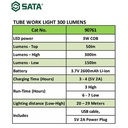 Lampu Senter Led 90761 Tube Work Light 300 Lumens Sata Tools