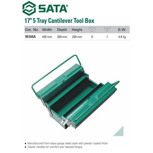 Tool Box Besi Tingkat 95104A 5 Cantlever Tool Chest Sata Tools