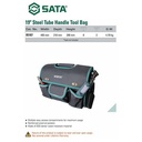 Tas Perkakas 95187 19" Steel Tube Handle Tool Bag Sata Tools