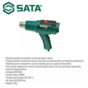 Alat Pemanas Blower 97922 Professional Adjustable Heat Gun Sata Tools