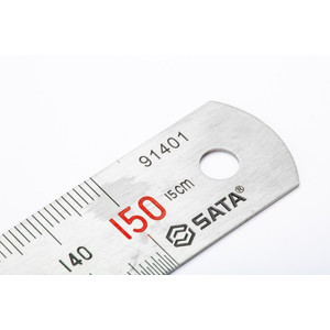 Penggaris Besi Stainless 150 mm 91401 - Steel Rules 150 mm Sata Tools