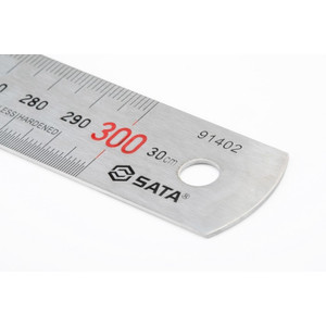 Penggaris Besi Stainless 300 mm 91402 - Steel Rules 300 mm Sata Tools