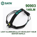 Senter Kepala 90903 - Light Aluminum Alloy Headlight 140Lm Sata Tools