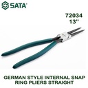 Tang Snap Ring Plier Internal Close Straight 13" 72034 Germany Ty Sata