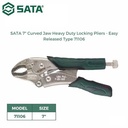 Tang Buaya 71106 Curved Jaw Locking Pliers 7" Easy Released Sata Tools