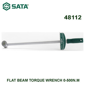 Kunci Torsi Kunci Pas 48112 Flat Beam Torque Wrench 0-500Nm Sata Tools