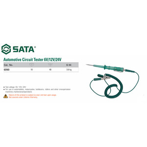 Obeng Test Pen Automotive Circuit Tester 6V 12 V 24 V 62503 Sata Tools