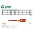 Obeng Listrik PH 1 x 80 mm (Germany) 61212 VDE Screwdriver Sata Tools