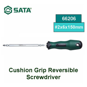Obeng Bolak Balik 66206 Dual Head Screwdriver #2&6mmx150mm Sata Tools